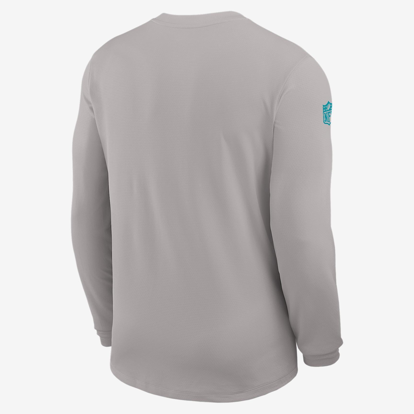 Miami Dolphins Sideline Coach Nike Men's Dri-FIT NFL Long-Sleeve Top Product Image