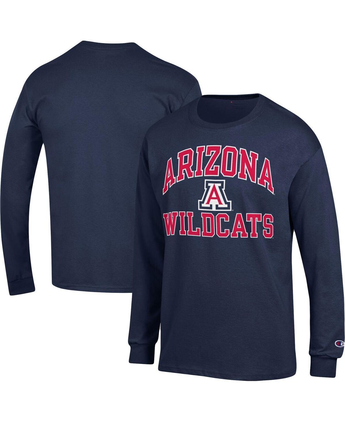 Men's Champion Navy Arizona Wildcats High Motor Long Sleeve T-Shirt, Size: Medium, Blue Product Image