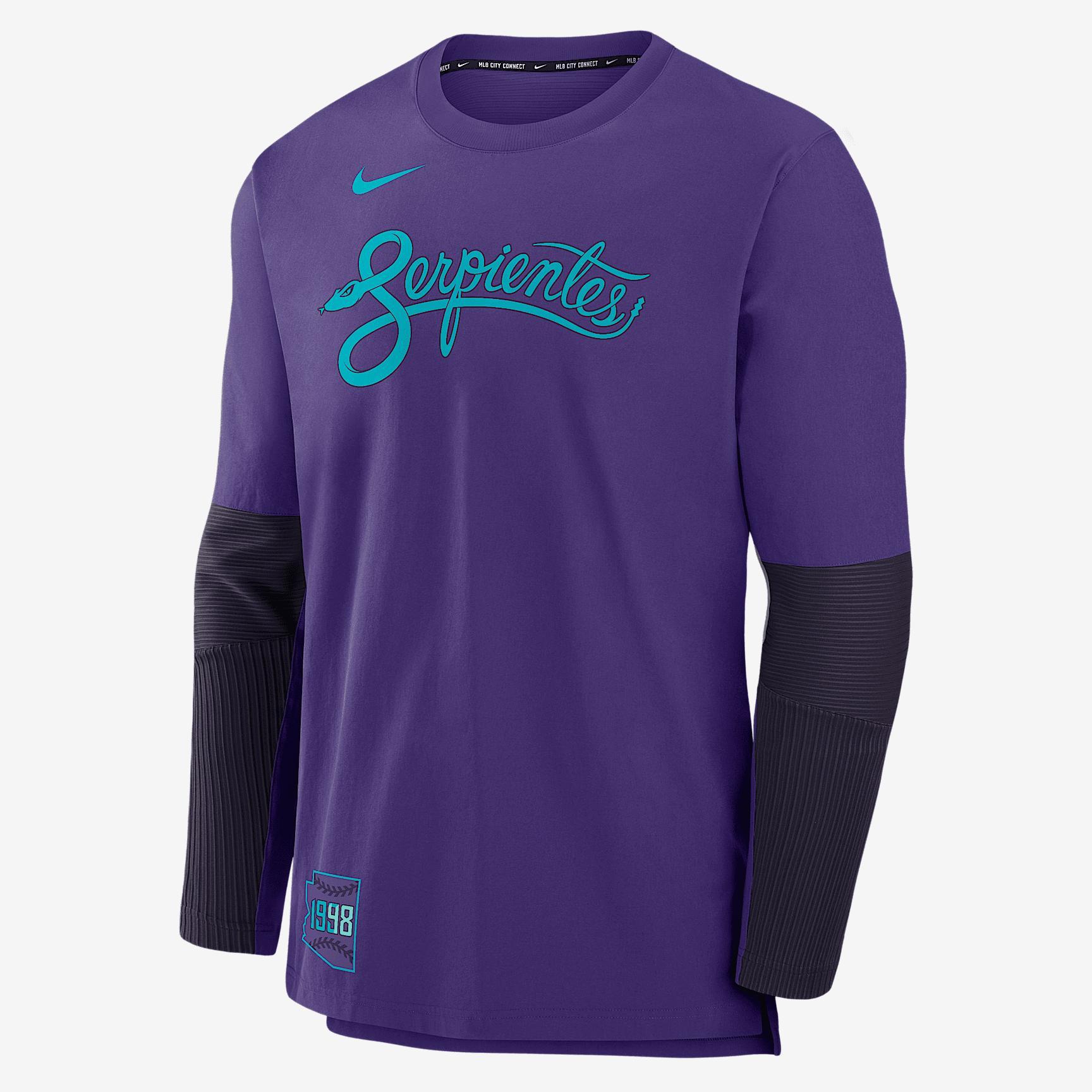 Atlanta Braves Authentic Collection City Connect Player Nike Men's Dri-FIT MLB Pullover Jacket Product Image