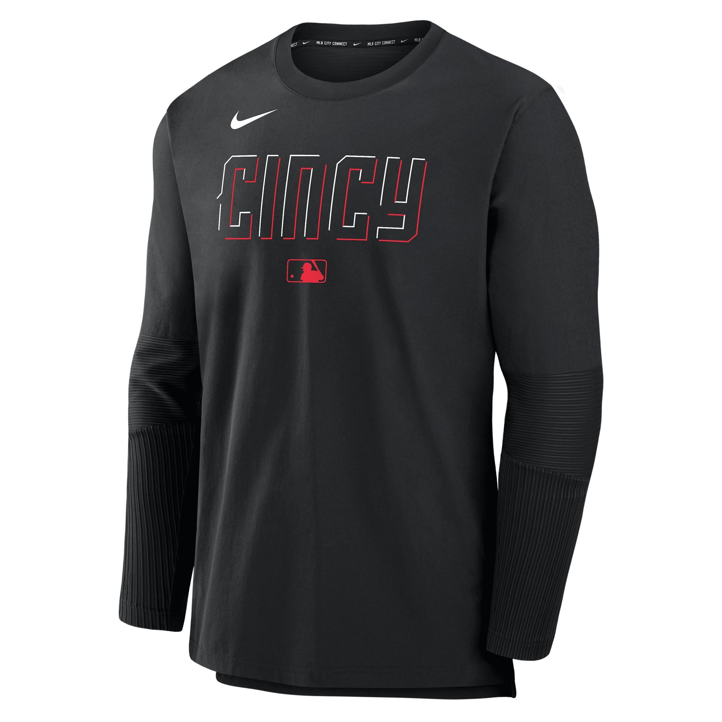 Cincinnati Reds Authentic Collection City Connect Player Nike Men's Dri-FIT MLB Pullover Jacket Product Image