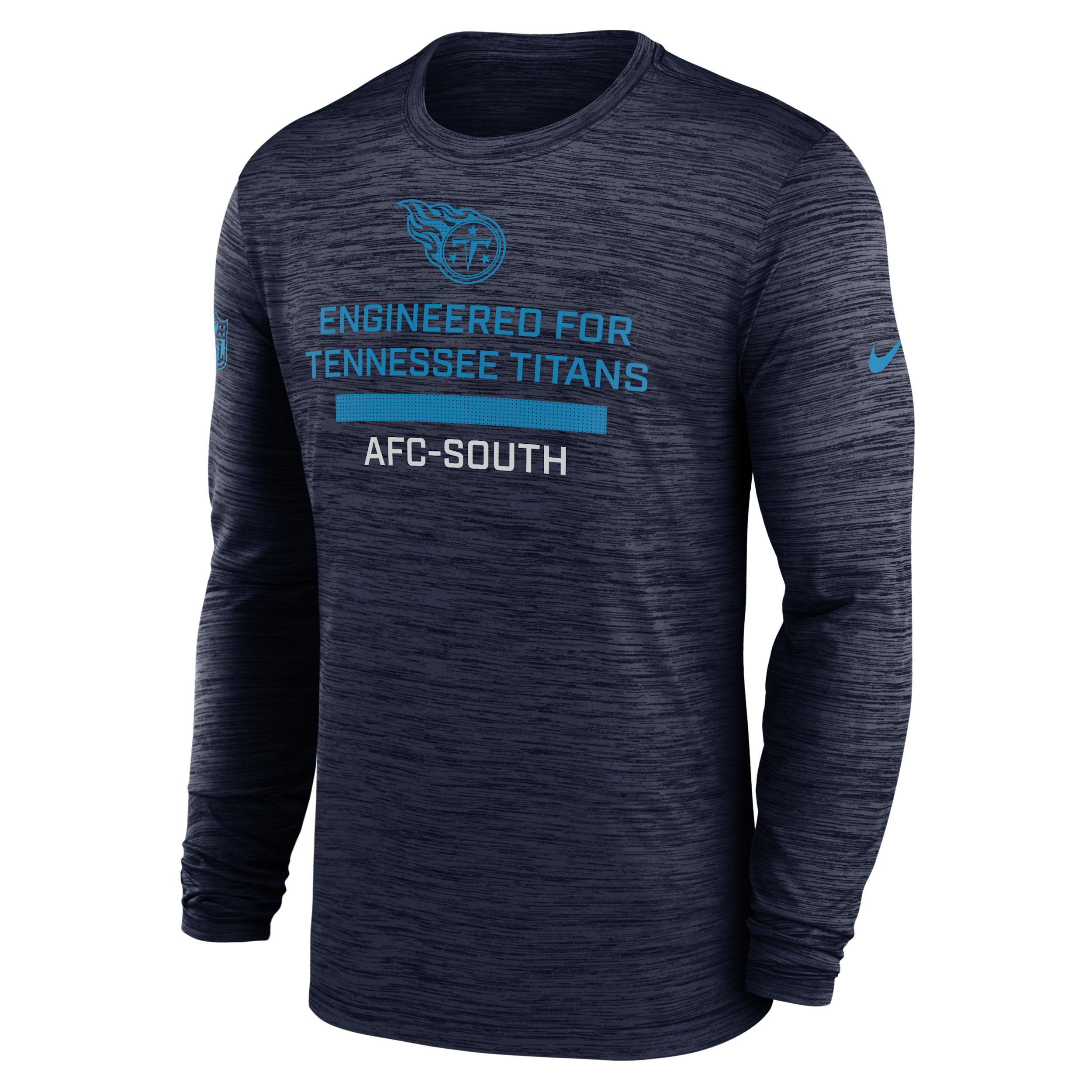 Tennessee Titans Sideline Team Issue Velocity Nike Men's Dri-FIT NFL Long-Sleeve T-Shirt Product Image