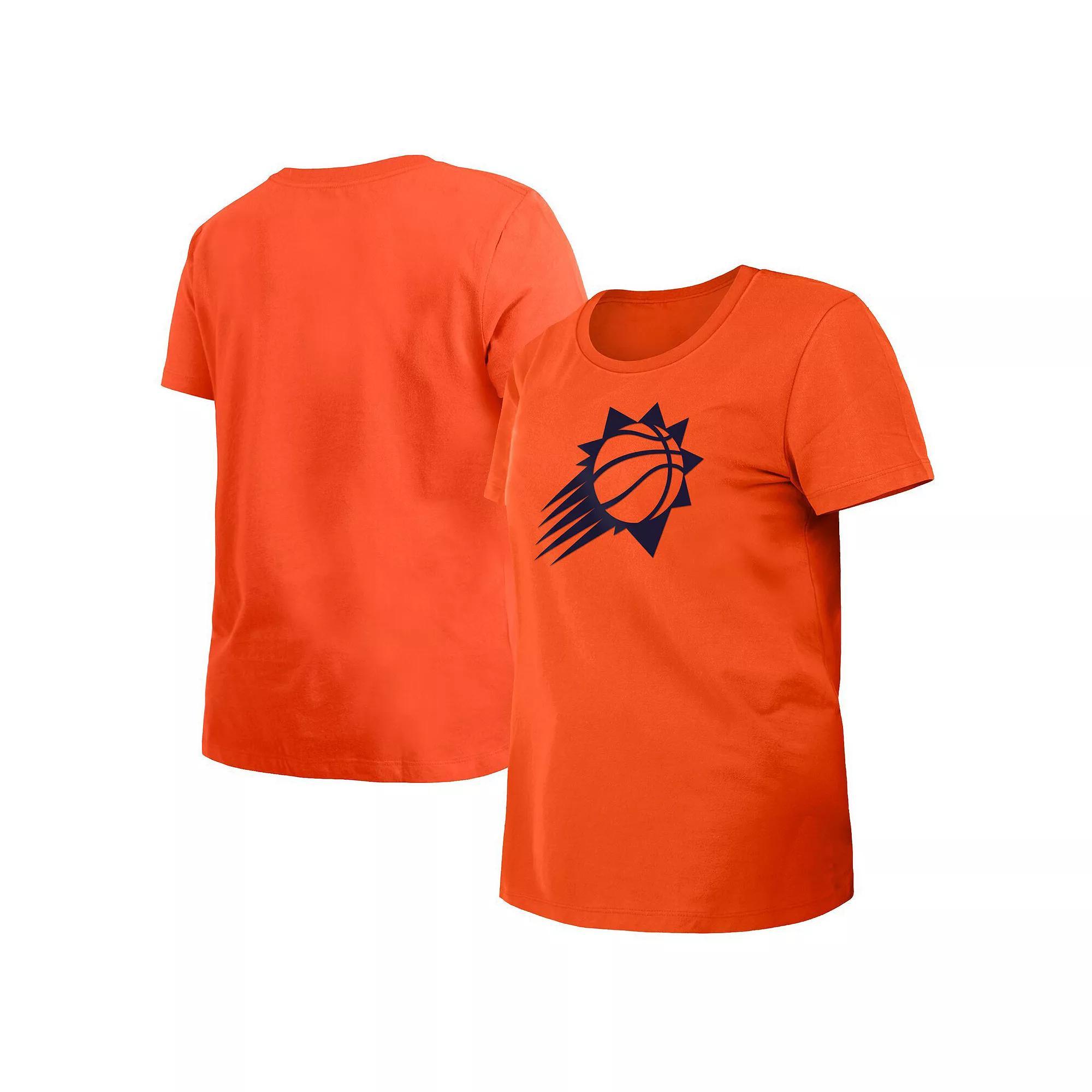 Women's New Era Orange Detroit Pistons 2023/24 City Edition T-Shirt, Size: XS, Pis Orange Product Image