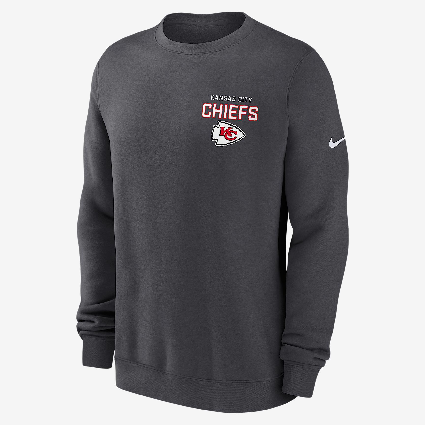 New England Patriots Draw Block Club Men's Nike NFL Pullover Crew Product Image