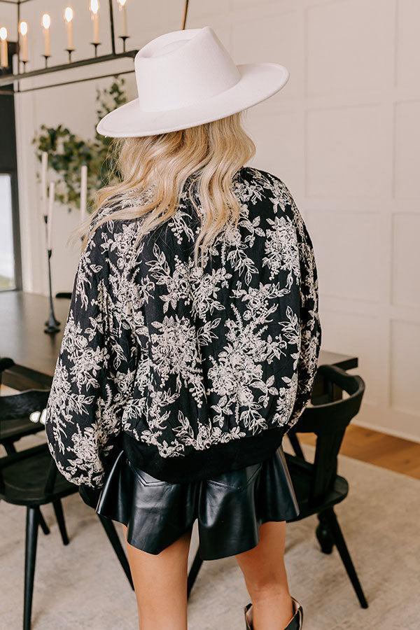 Brooklyn Babe Floral Bomber Jacket Product Image