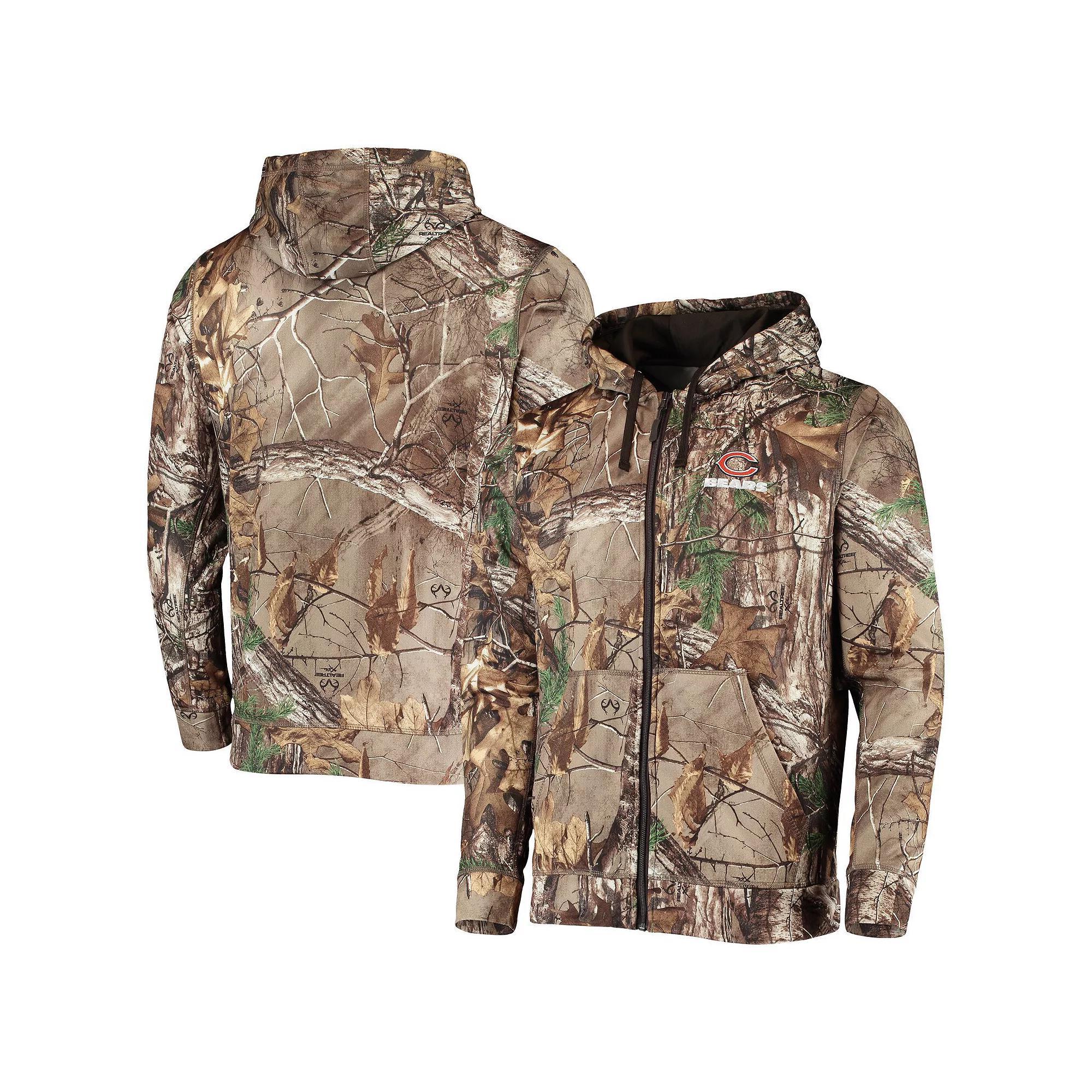 Men's Dunbrooke Realtree Camo Chicago Bears Trophy Tech Fleece Full-Zip Hoodie, Size: Small, Green Product Image