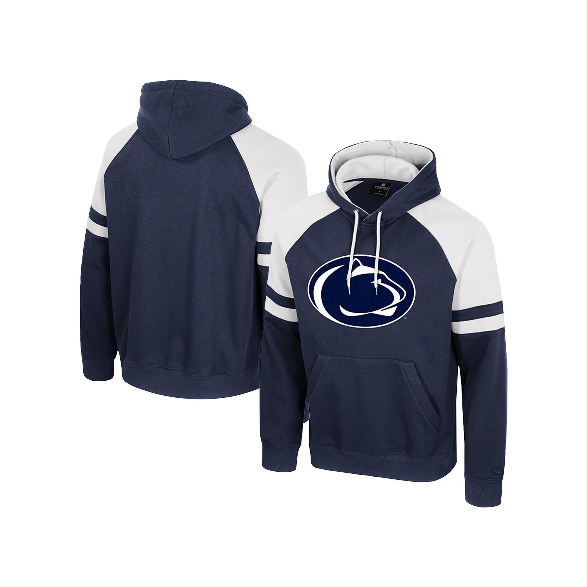 Men's Colosseum  Navy Penn State Nittany Lions Todd Raglan Pullover Hoodie, Size: Medium, Blue Product Image
