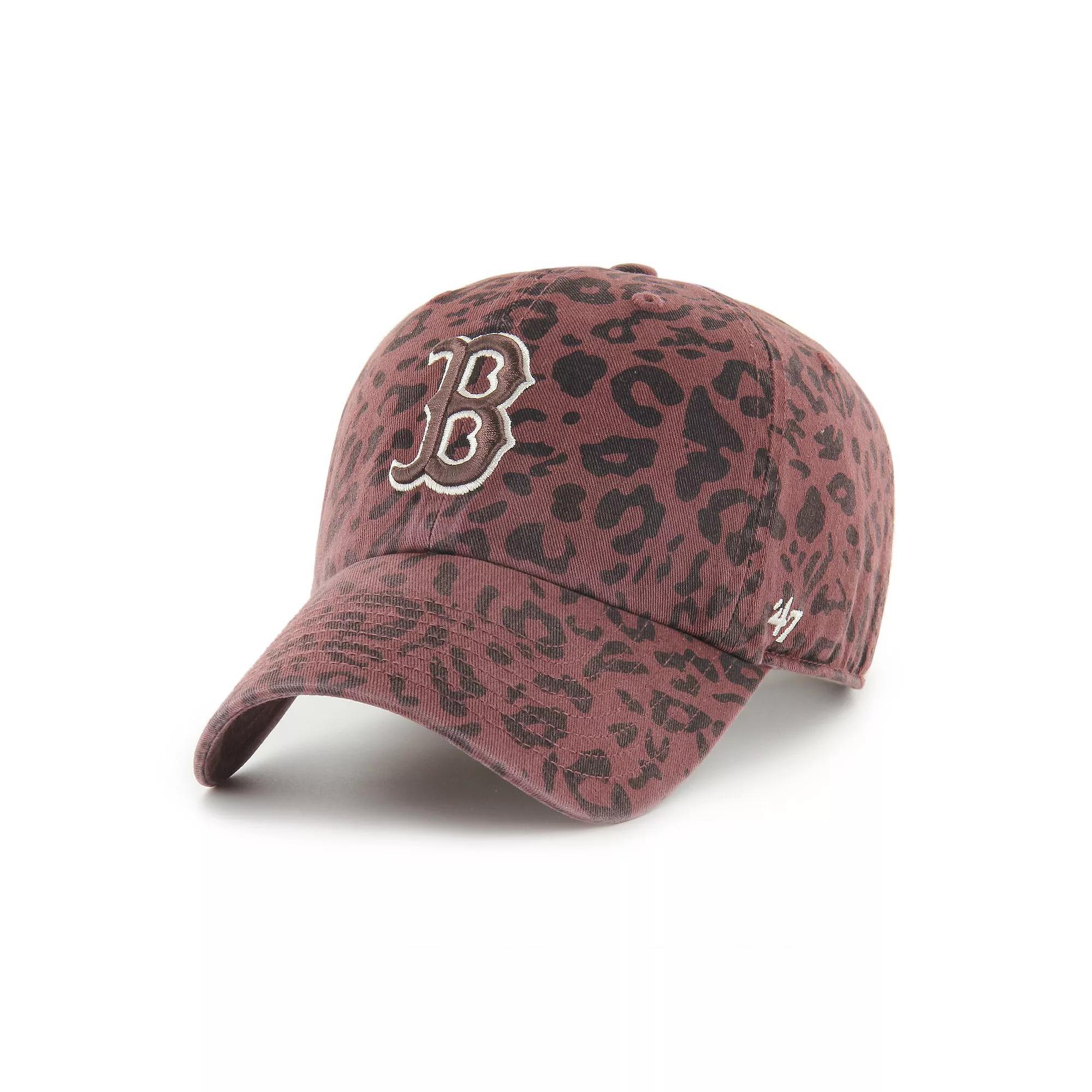 Women's '47 Brown Boston Red Sox Tawny Clean Up Adjustable Hat Product Image