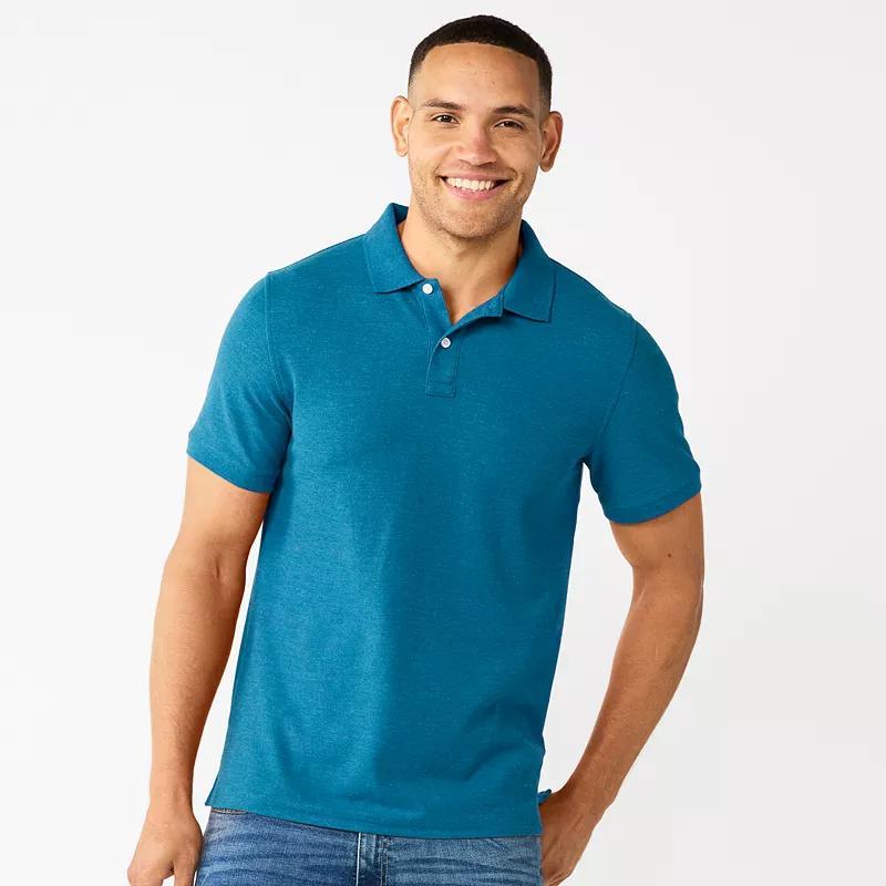 Men's Sonoma Goods For Life® Short Sleeve Pique Polo, Size: XS, Favian Green Product Image