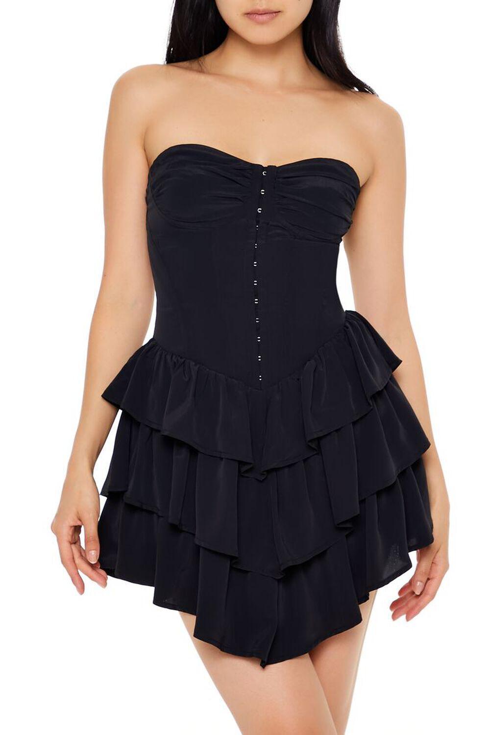 Corset Ruffle Strapless Mini Dress | Forever 21 Product Image