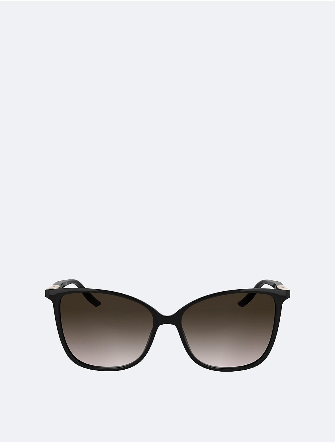 Calvin Klein Womens Slim Butterfly Sunglasses - Brown Product Image