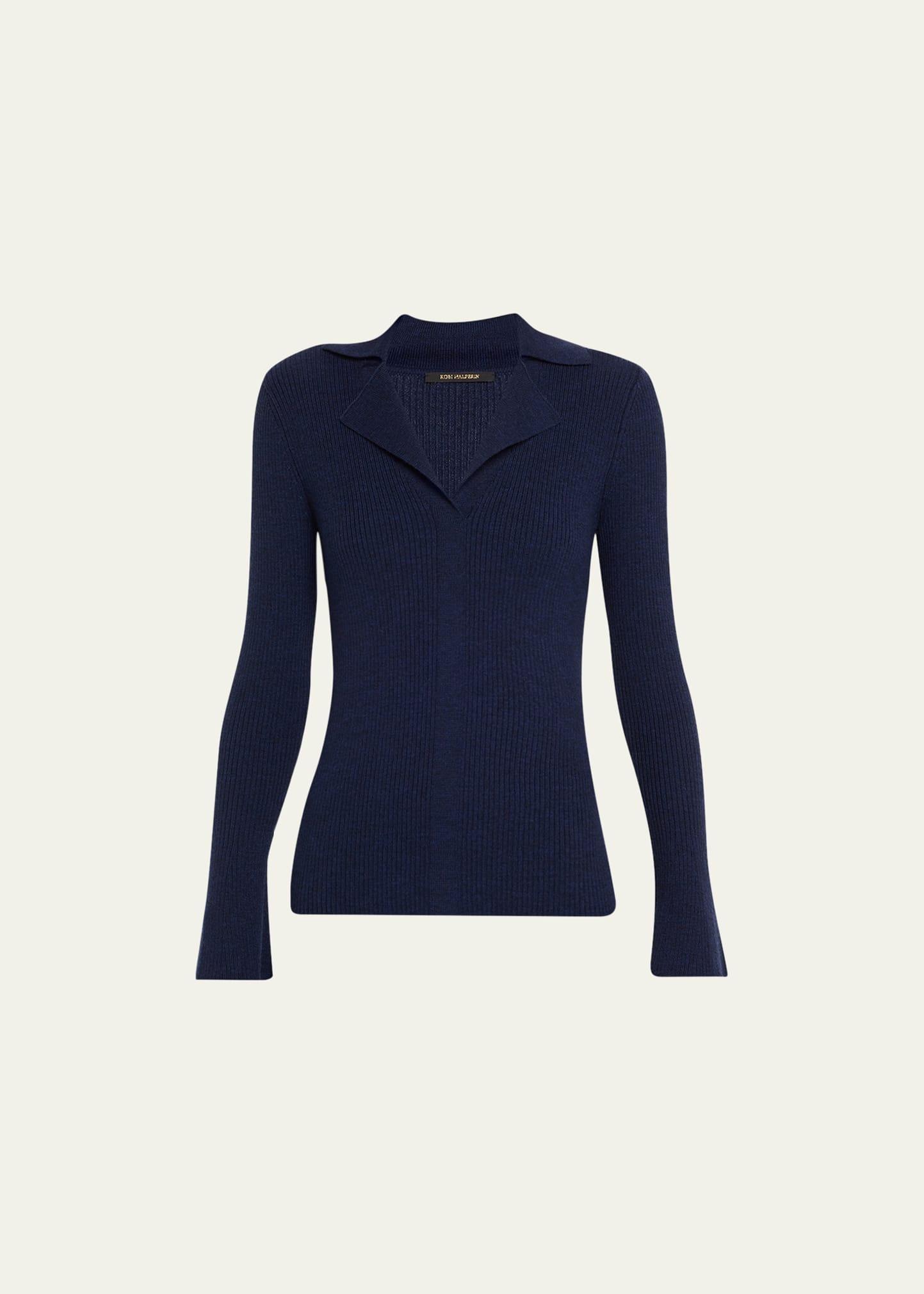 Womens Luna Rib-Knit Sweater Product Image