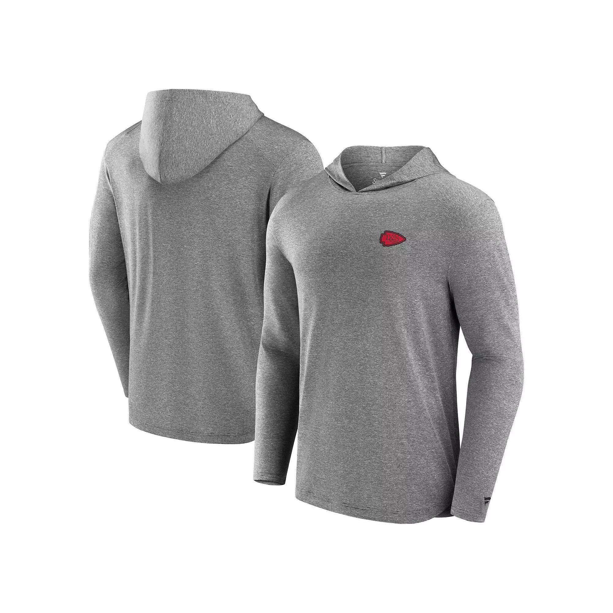 Men's Fanatics Gray Green Bay Packers Front Office Power Mono Long Sleeve Hoodie T-Shirt, Size: 5XL, Grey Product Image