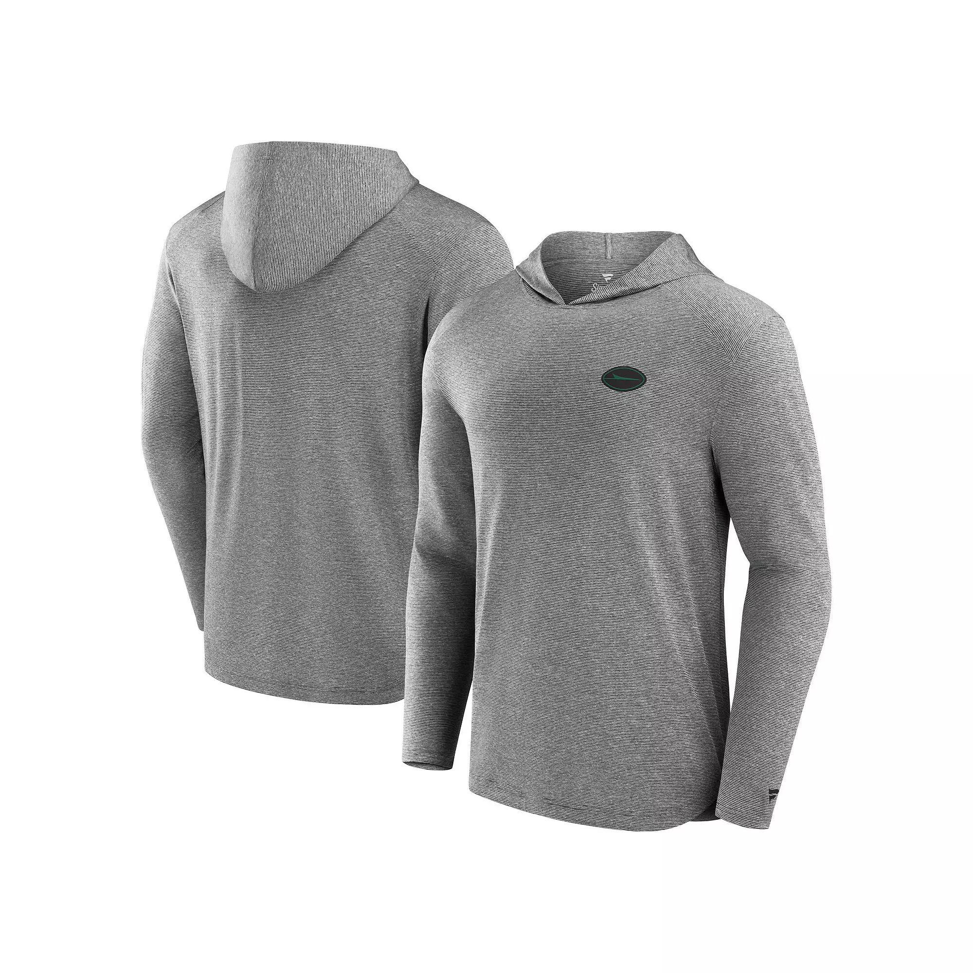 Men's Fanatics Gray Green Bay Packers Front Office Power Mono Long Sleeve Hoodie T-Shirt, Size: 5XL, Grey Product Image