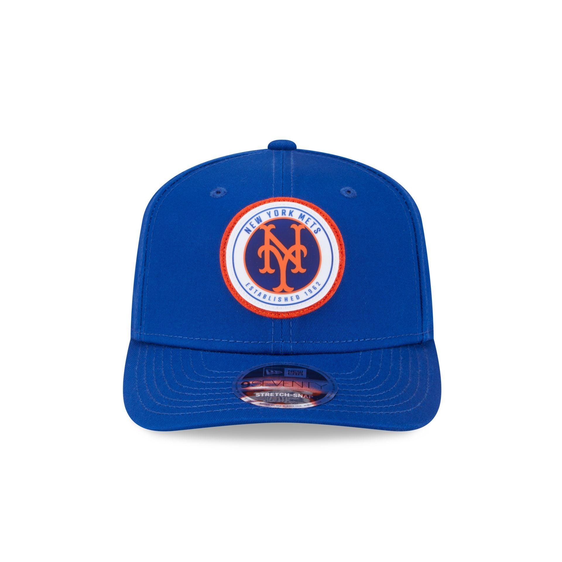 New York Mets Circle Patch 9SEVENTY Stretch-Snap Hat Male Product Image