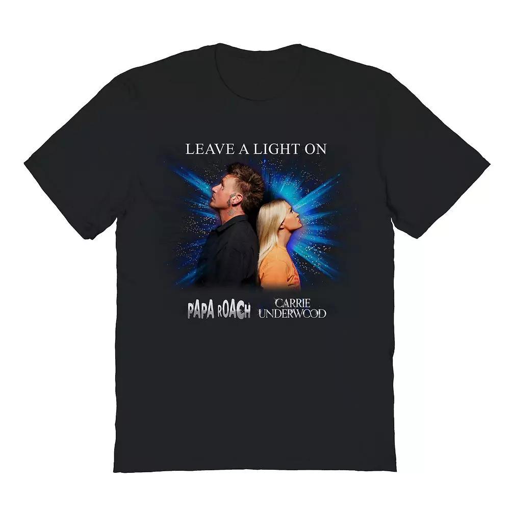 Mens Papa Roach & Carrie Underwood Leave The Light On Charity Graphic Tee Product Image