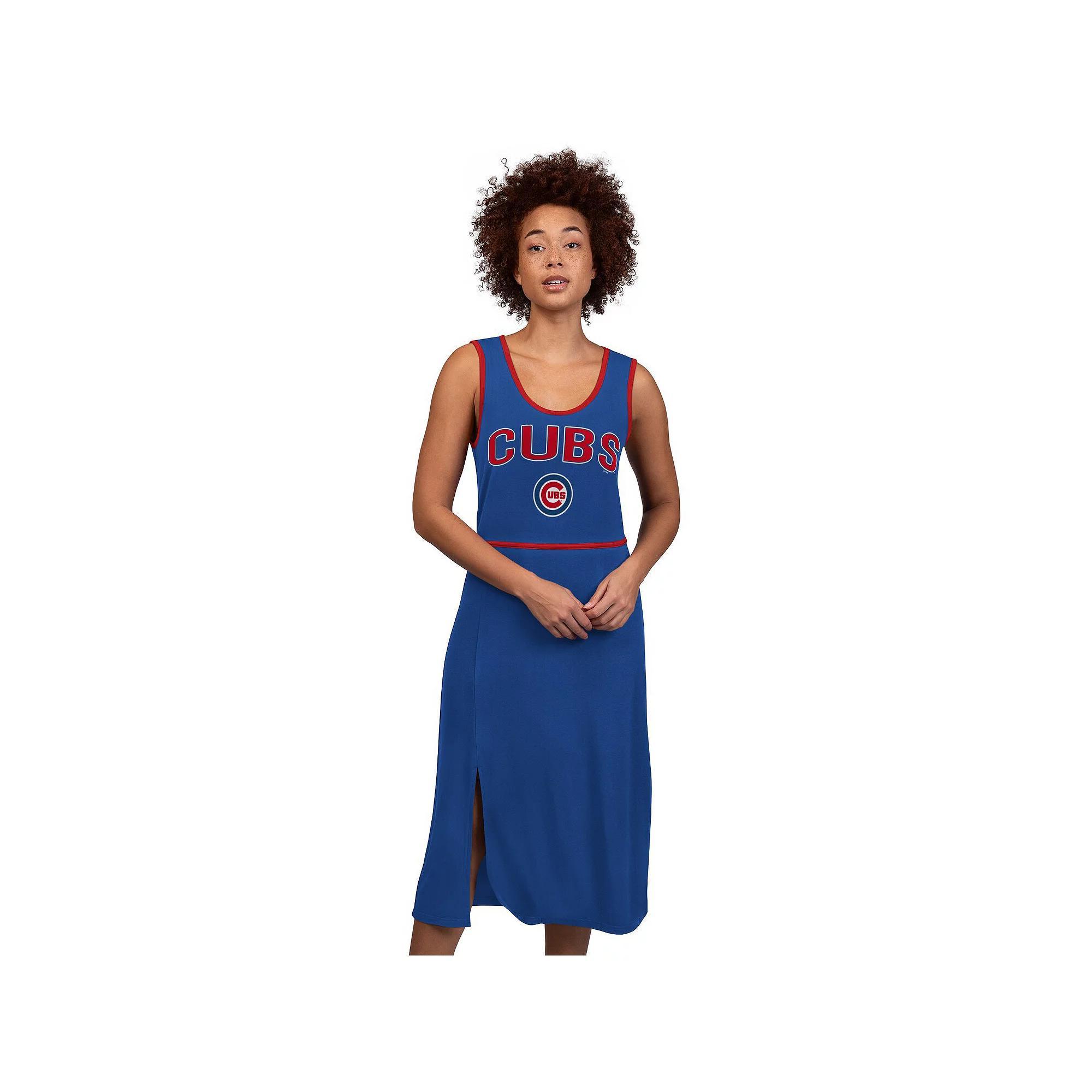 Women's G-III 4Her by Carl Banks Navy Atlanta Braves Center Field Maxi Dress, Size: Small, Blue Product Image