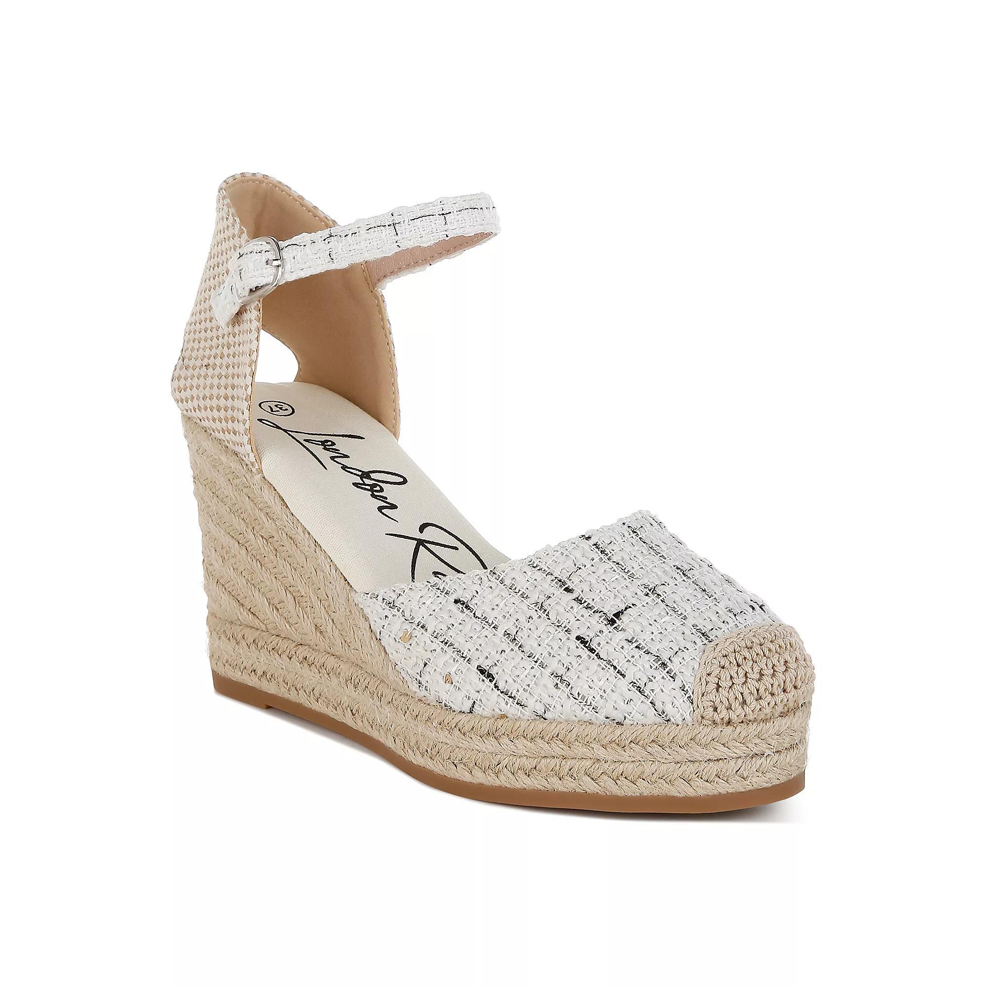 London Rag Regatta Women's Platform Heels, Size: 6, White Product Image
