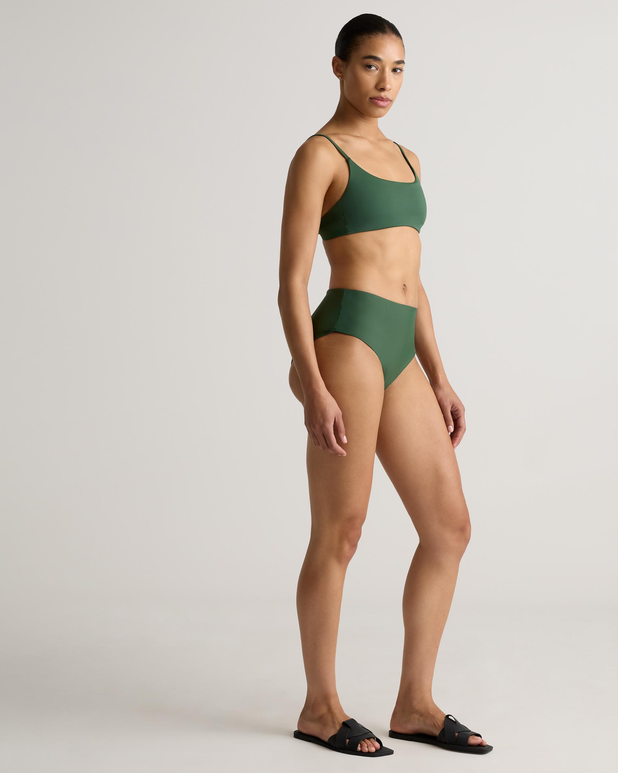 Quince | Women's Italian High-Rise Bikini Bottom Size XL, 78% Recycled Polyamide, 22% Spandex Product Image