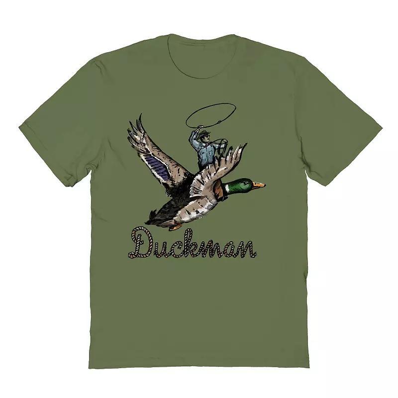 Adult Riley Green Duckman Graphic Graphic Tee, Men's, Size: XXL, Sport Gray Product Image
