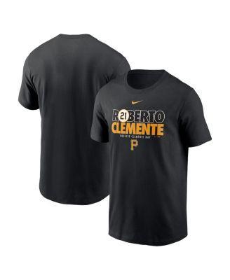 Men's Nike Roberto Clemente Black Pittsburgh Pirates Commemorative T-Shirt, Size: Small Product Image