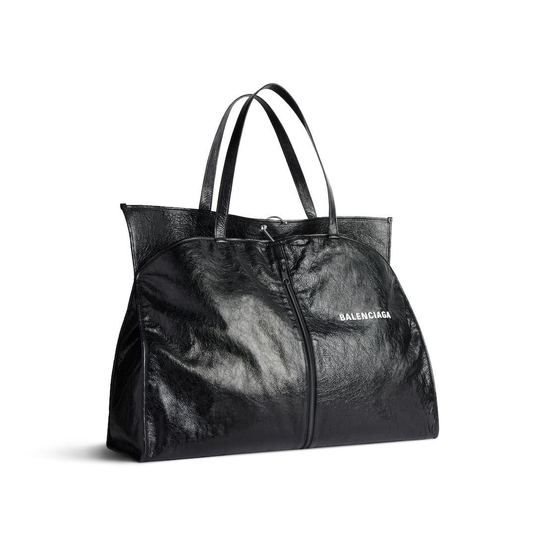 Men's Shopper Garment Bag Tote in Black Product Image
