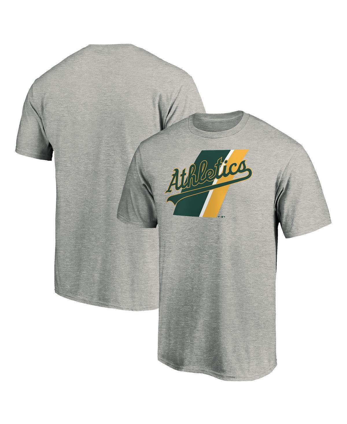 Men's Fanatics Branded Heathered Gray Oakland Athletics Prep Squad T-Shirt, Size: Medium, Grey Product Image