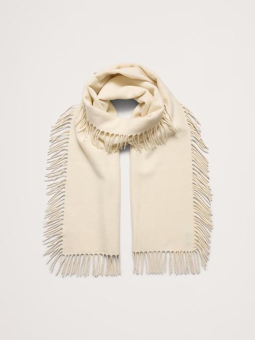 Fringed Wool Scarf Product Image
