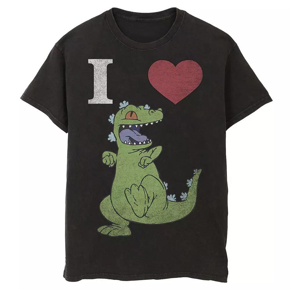 Men's Nickelodeon RugRats I Love Reptar Graphic Tee, Size: 3XL, Black Product Image