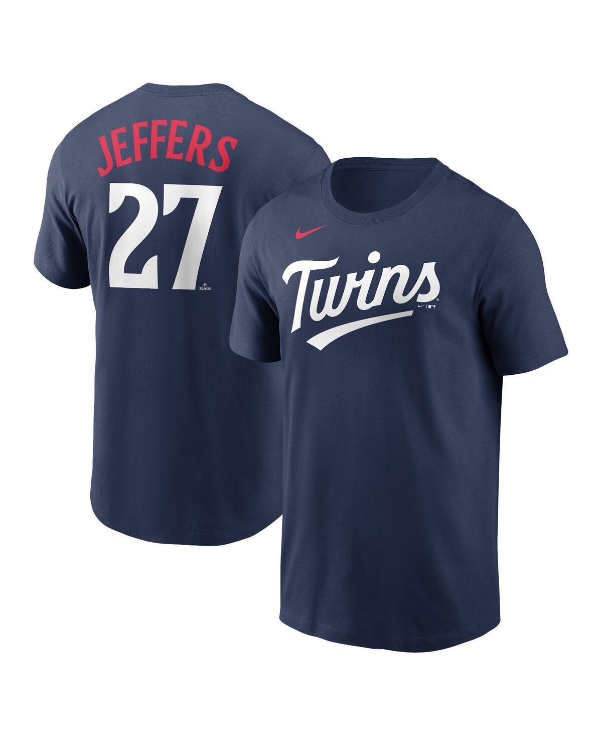 Men's Nike Ryan Jeffers Navy Minnesota Twins Player Name & Number T-Shirt, Size: XL, Blue Product Image