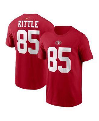 Men's Nike George Kittle Scarlet San Francisco 49ers Player Name & Number T-Shirt, Size: Small, Red Product Image