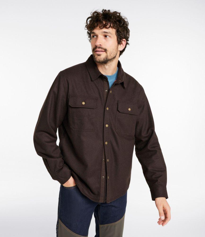 Men's Maine Guide Lightweight Lined Wool Field Shirt Product Image