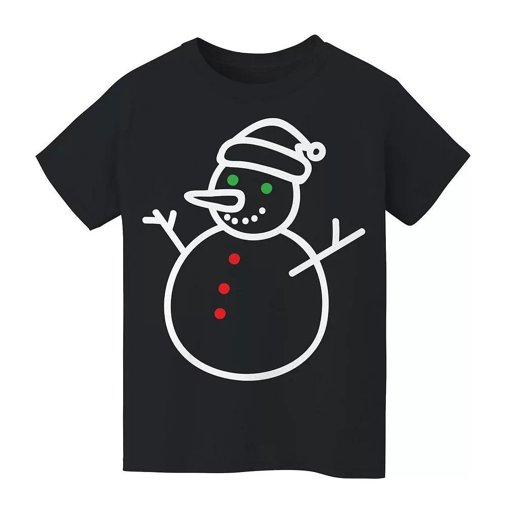 Kids 8-20 Snow Christmas Man Christmas Graphic Tee, Boys Product Image
