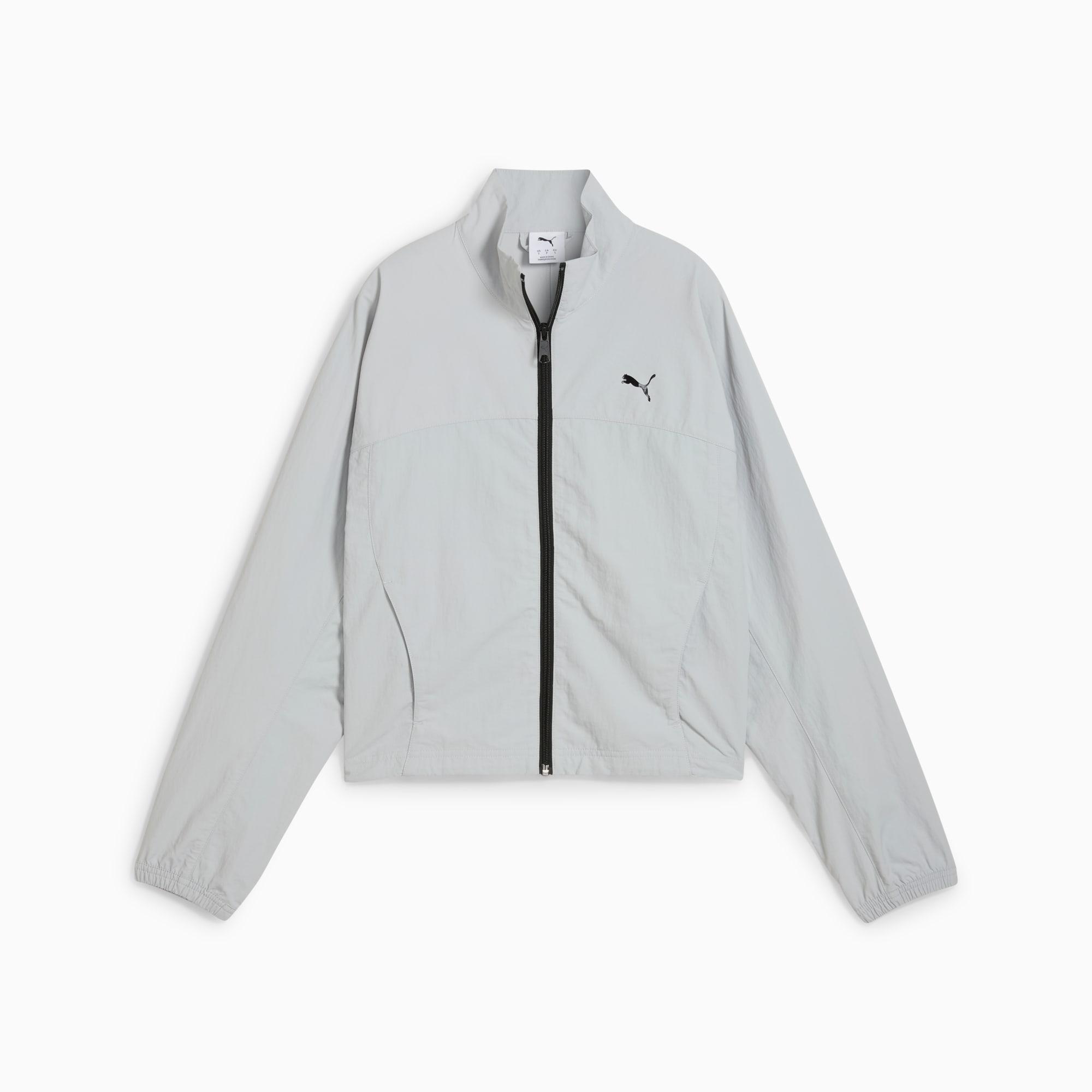 DARE TO Women's Oversized Full-Zip Woven Jacket Product Image