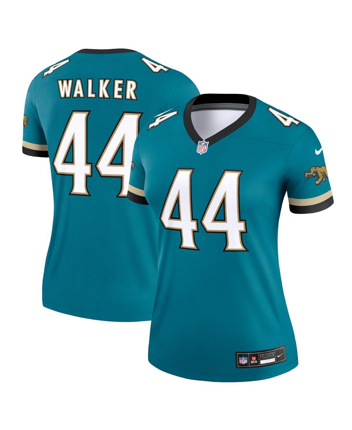 Women's Nike Travon Walker Prowler Throwback Teal Jacksonville Jaguars Alternate Legend Player Performance Top, Size: Small, Blue Product Image