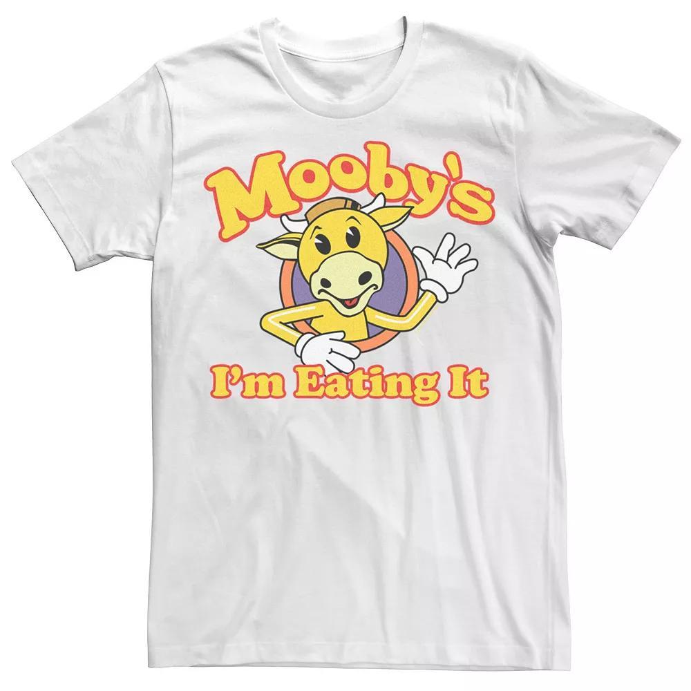 Men's Jay And Silent Bob Mooby's I'm Eating It Waving Outlined Logo Tee, Size: XXL, White Product Image
