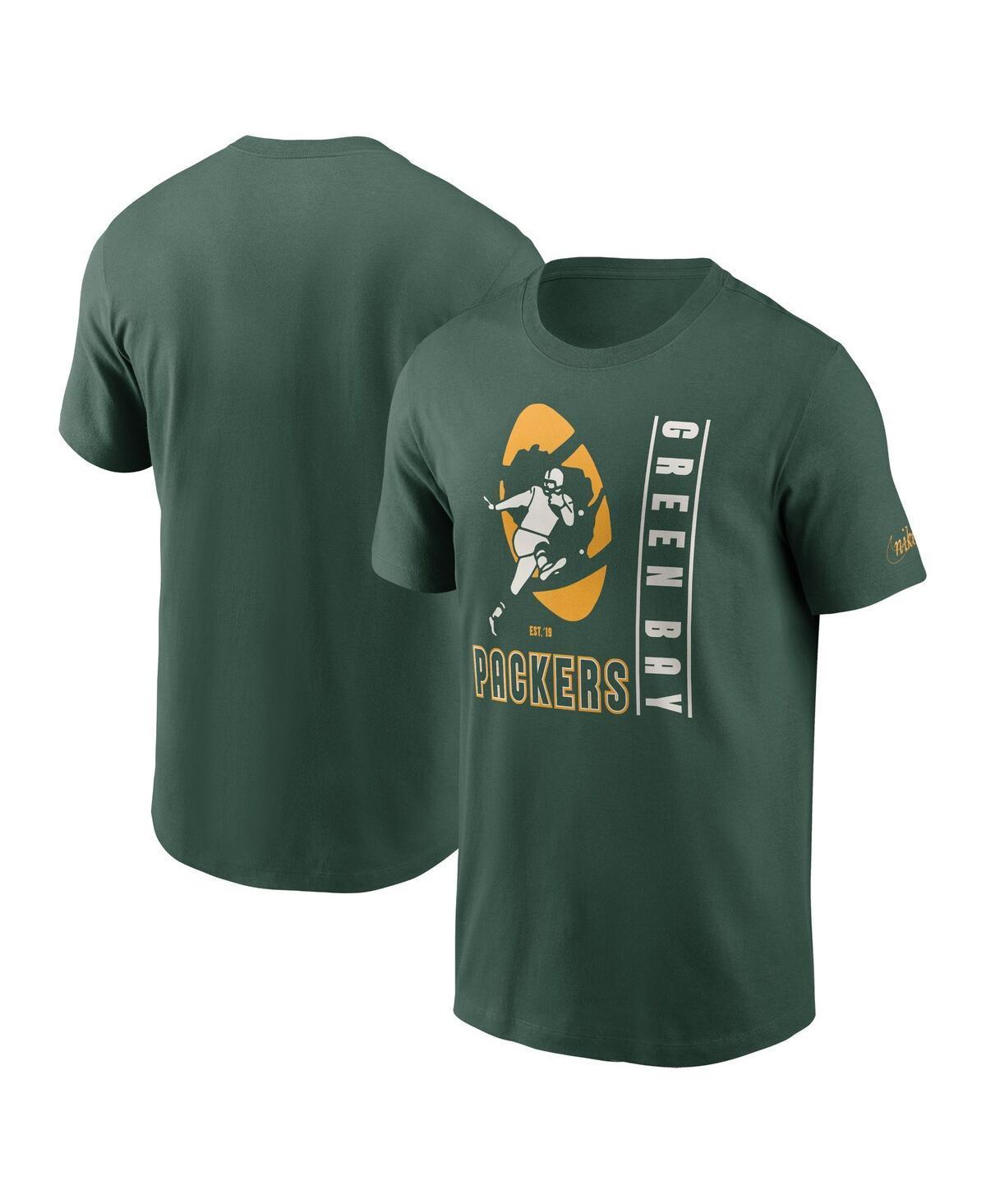 Men's Nike  Green Green Bay Packers Lockup Essential T-Shirt, Size: Small Product Image