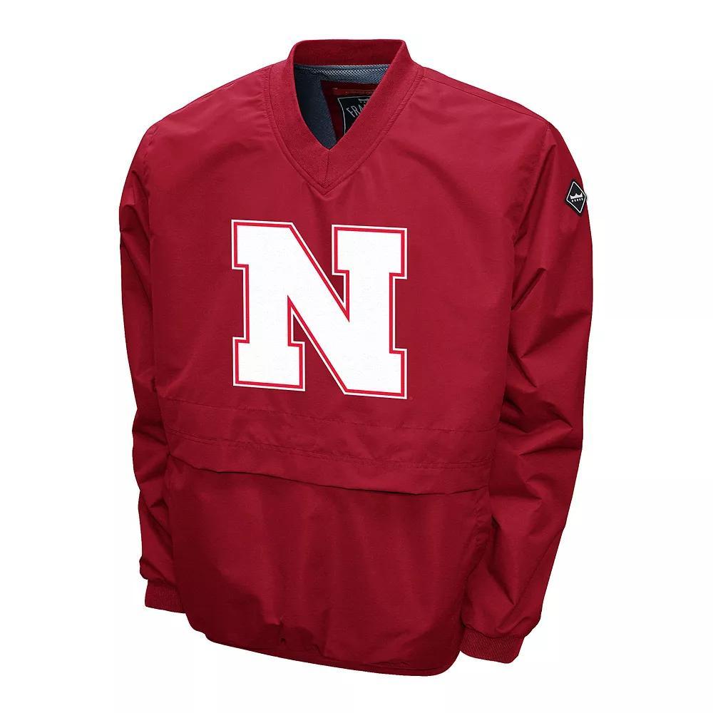 Mens Nebraska Cornhuskers Big Logo Windshell Pullover Product Image