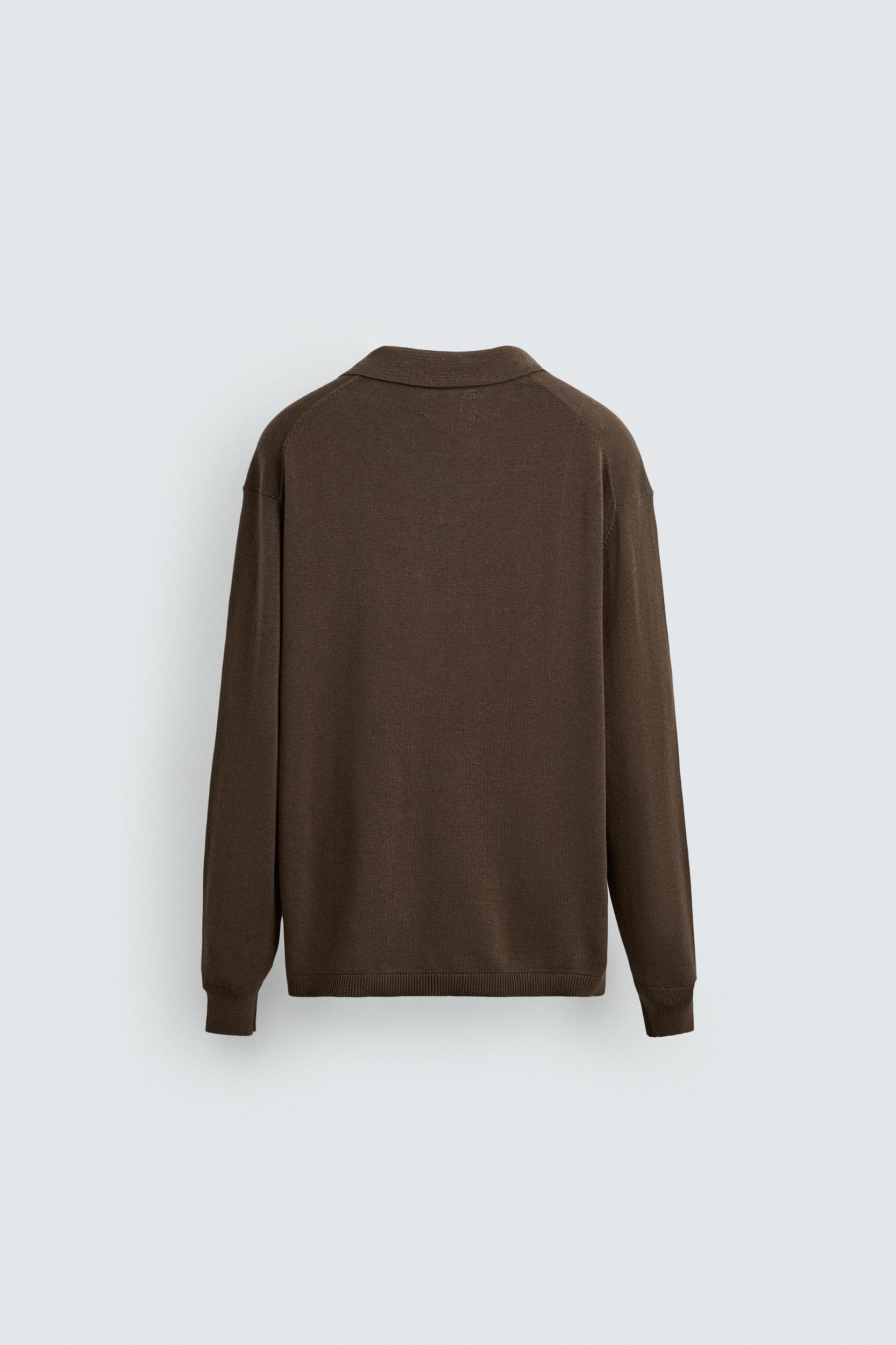 COTTON-HEMP KNIT POLO SHIRT Product Image
