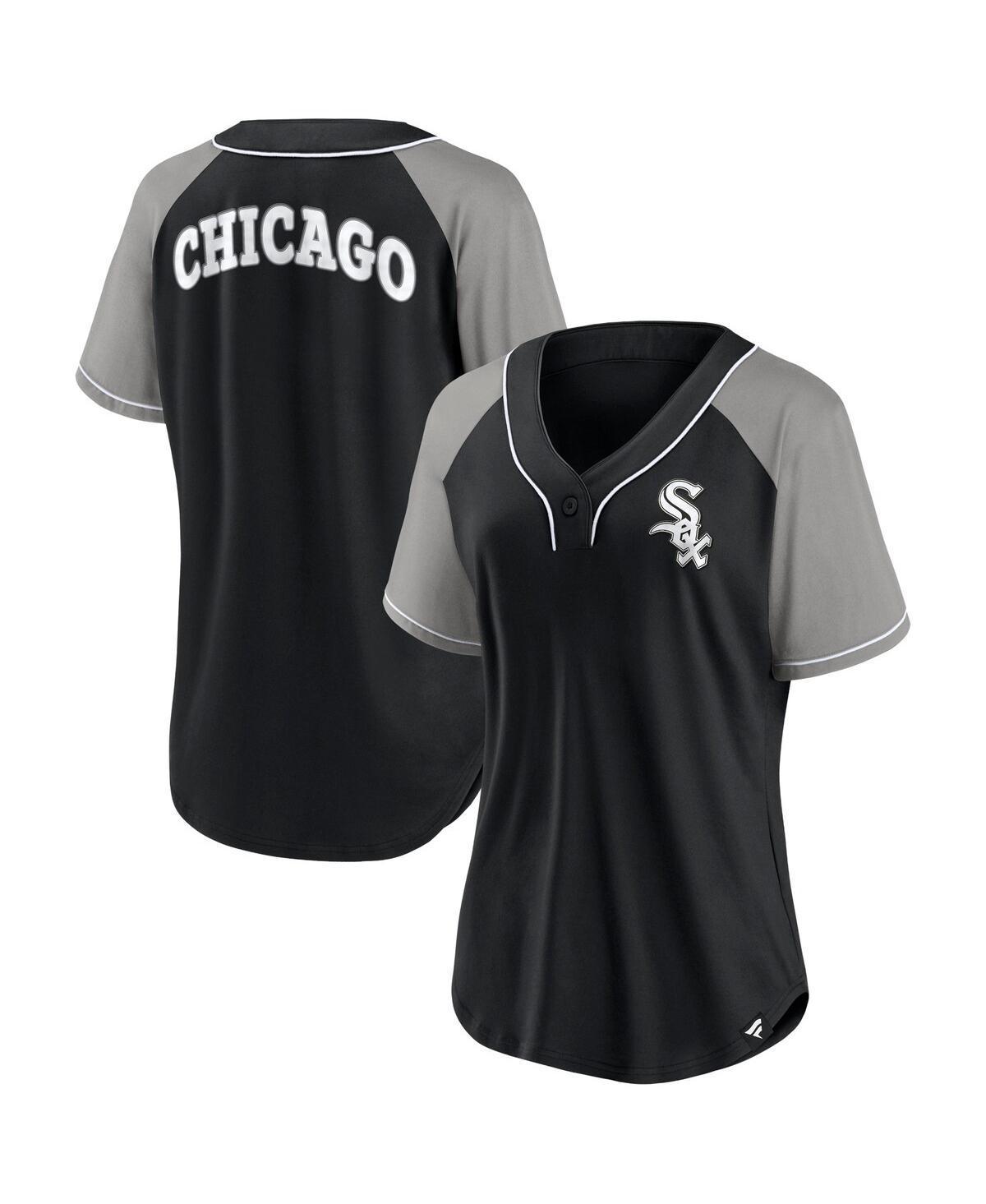 Womens Fanatics Branded Chicago White Sox Ultimate Style Raglan V-Neck T-Shirt Product Image