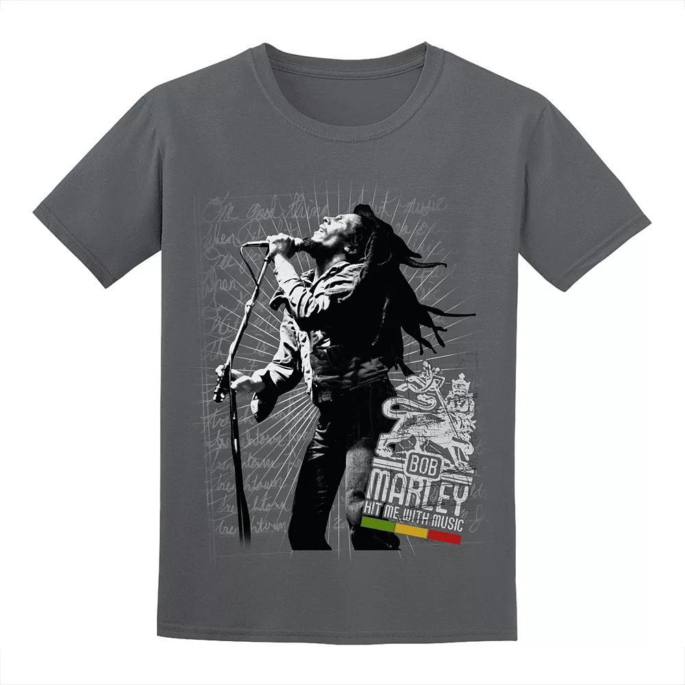 Men's Bob Marley Tee, Size: Medium, Grey Product Image