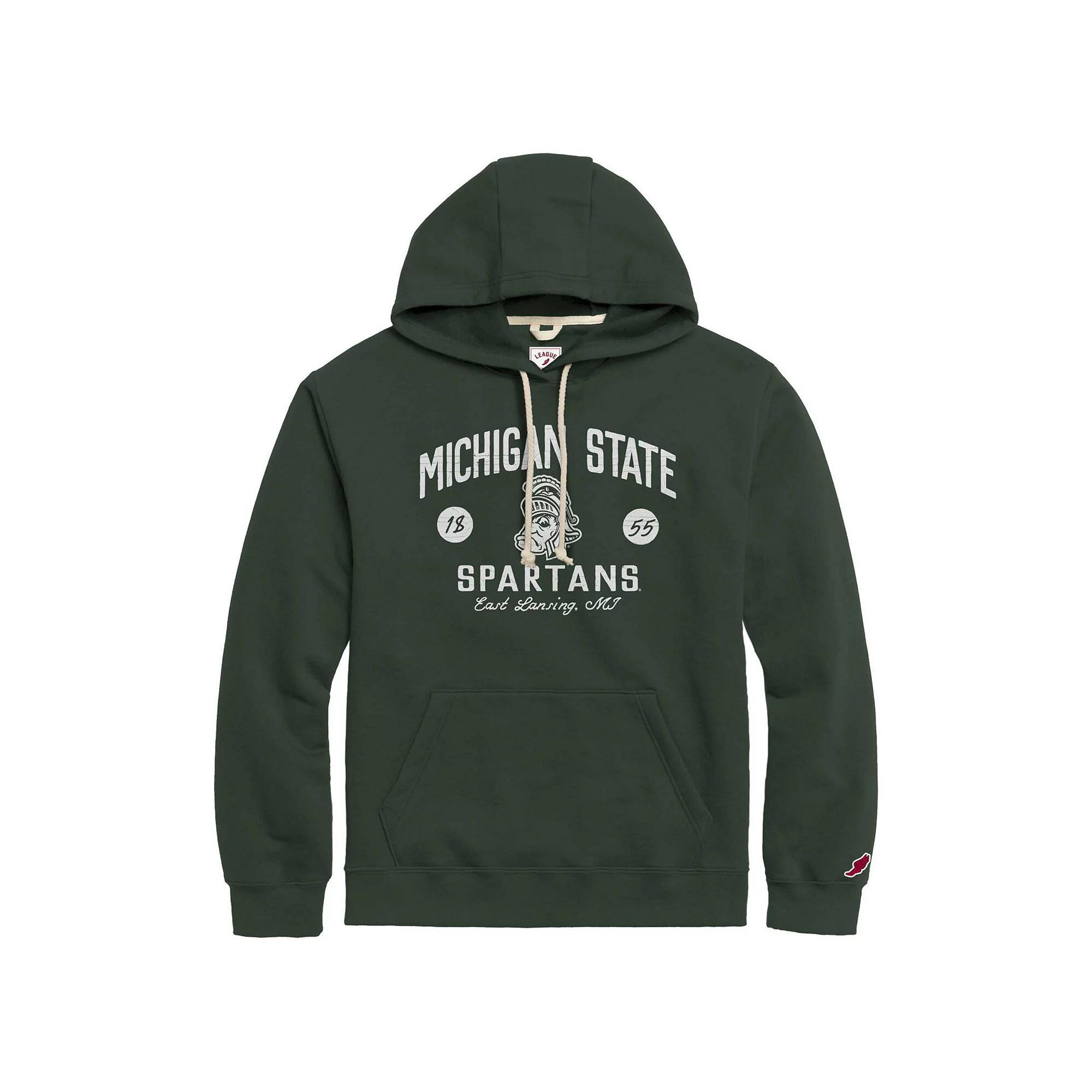 Men's League Collegiate Wear  Green Michigan State Spartans Bendy Arch Essential Pullover Hoodie, Size: Medium Product Image