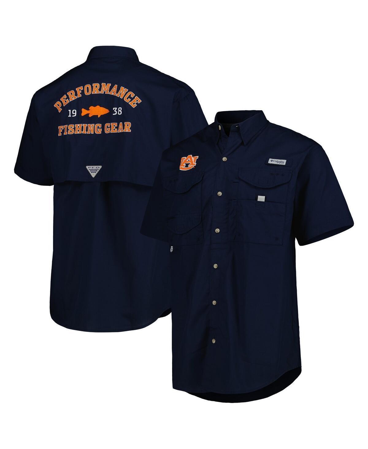 Men's Columbia Navy Auburn Tigers Bonehead Button-Up Shirt, Size: Large, Blue Product Image