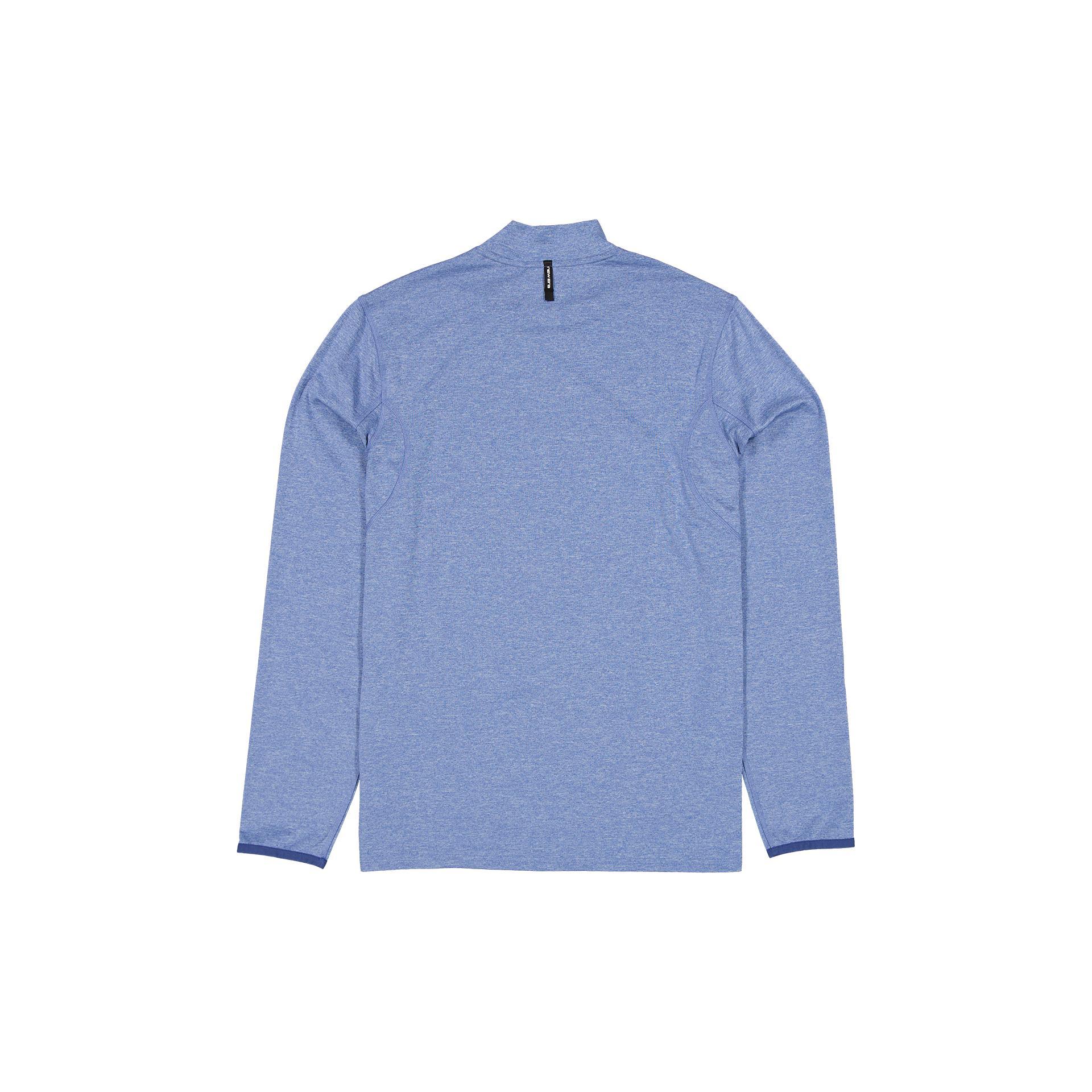New Era Branded Golf Heather Indigo Blue Long-Sleeve Shirt Male Product Image
