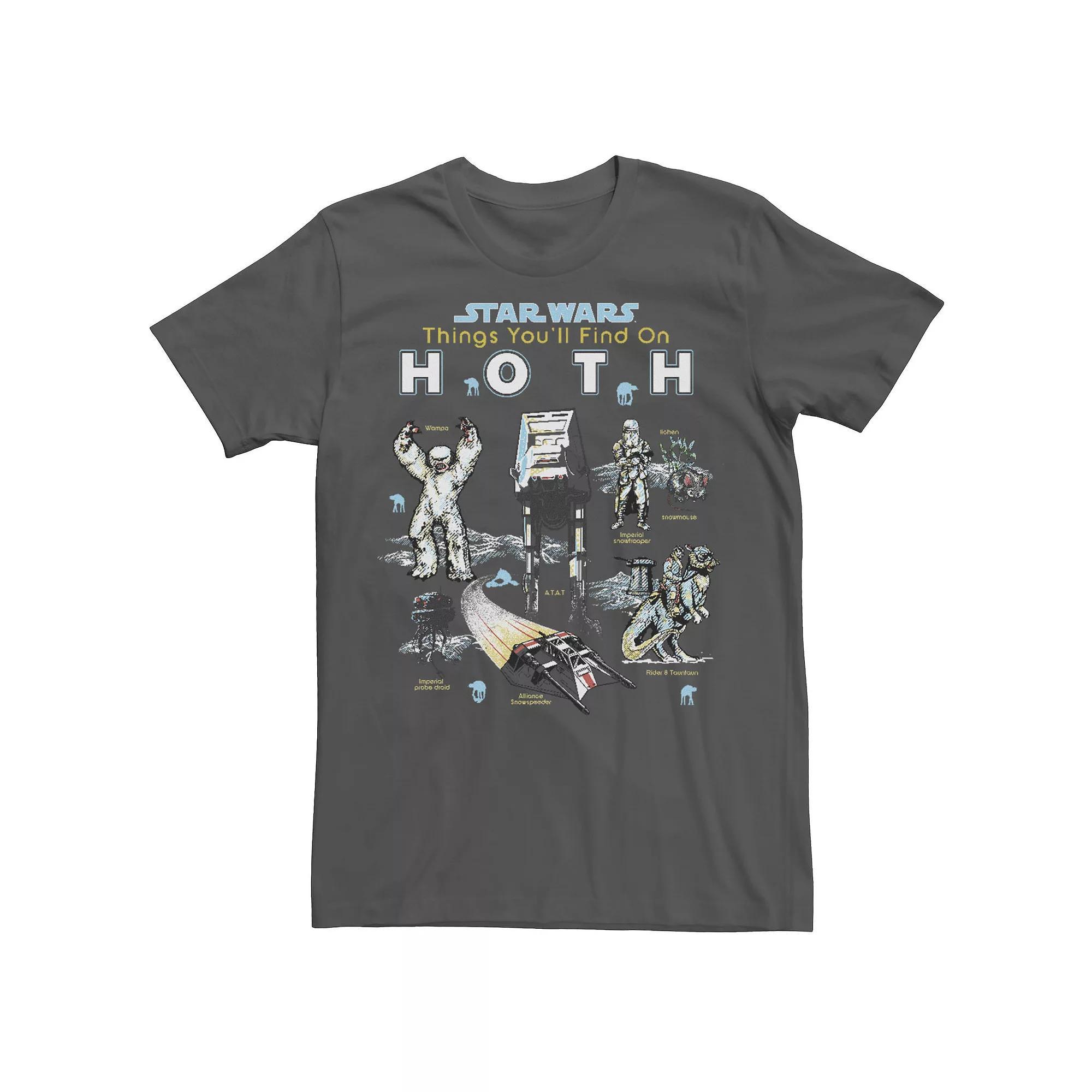Men's Star Wars Things You'll Find On Hoth Tee, Size: XL, Grey Product Image