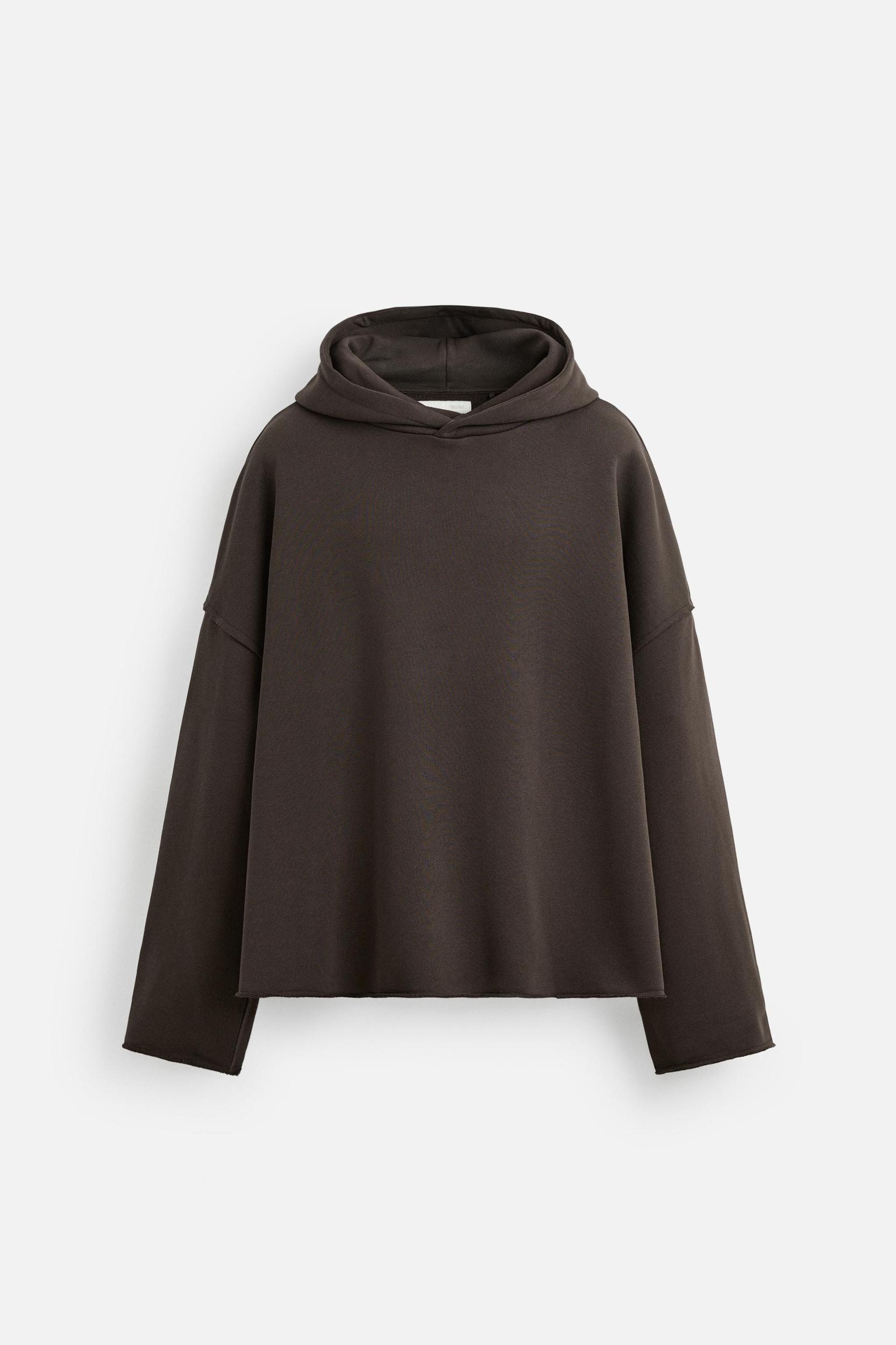 BOXY FIT HOODED SWEATSHIRT Product Image