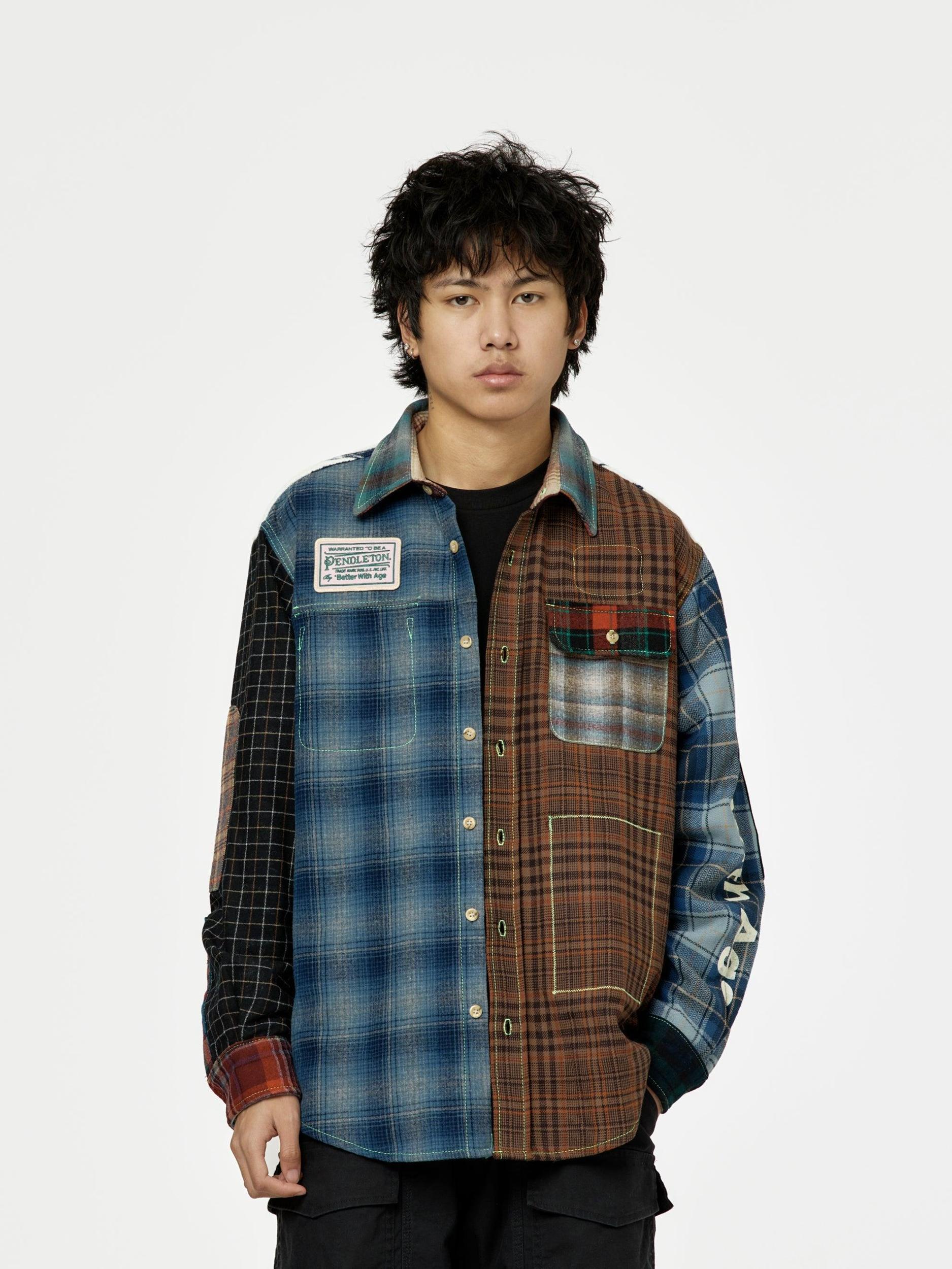 Whitney Reversible Flannel Overshirt (Multi) Product Image