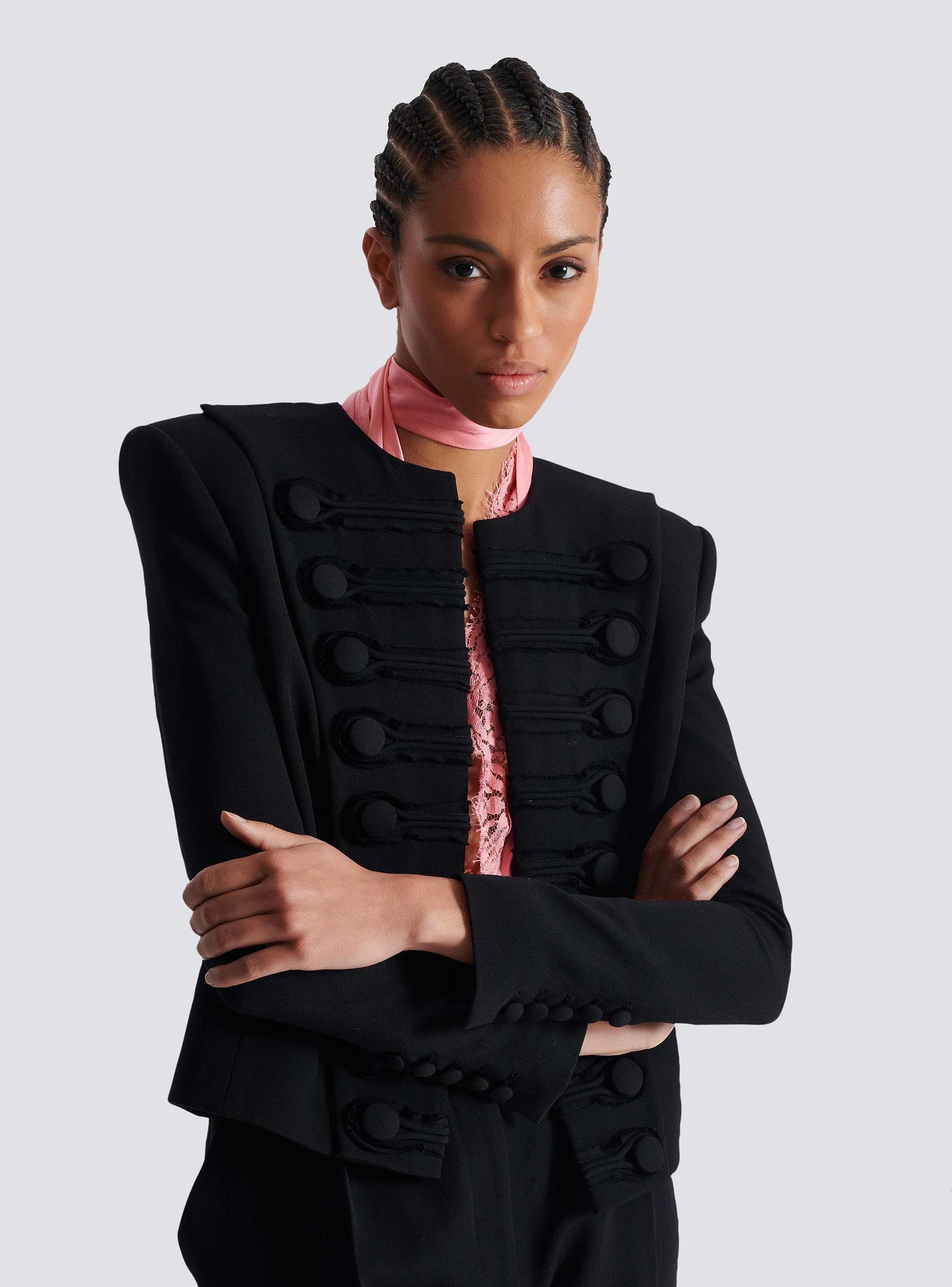 Grain de poudre edge-to-edge spencer jacket  Product Image