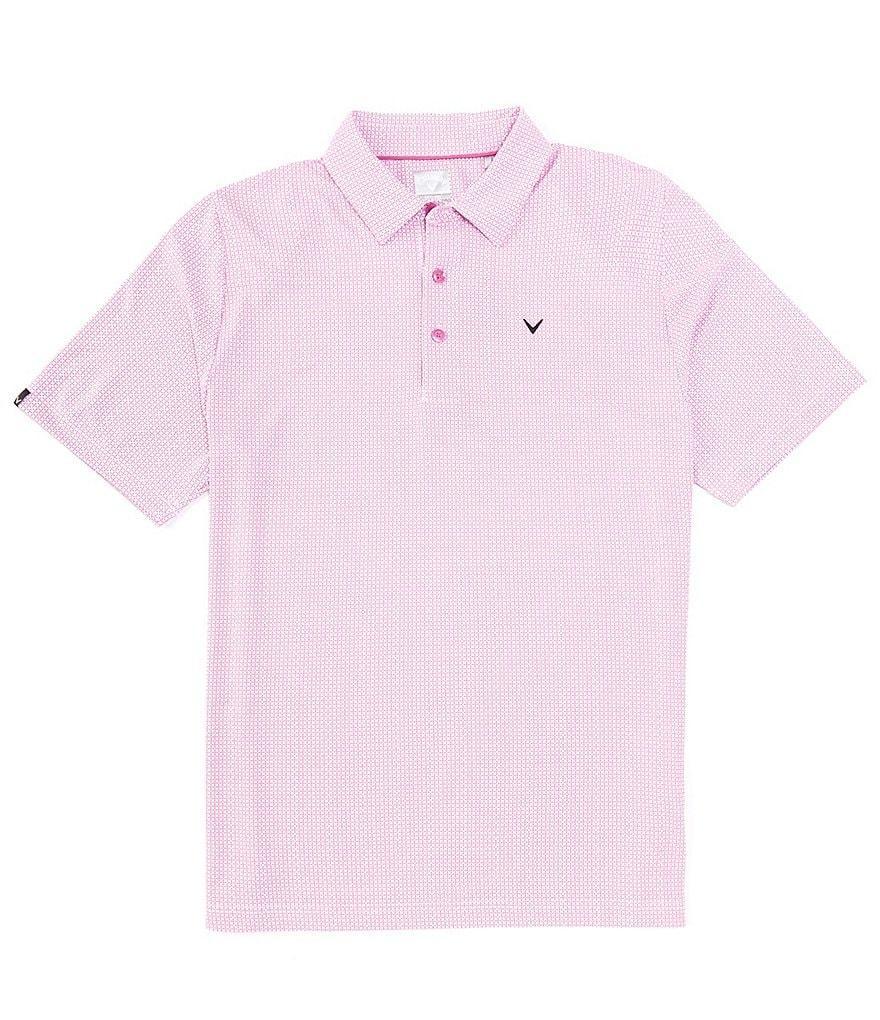 Callaway Chevron Foulard Print Short Sleeve Golf Polo Shirt Product Image