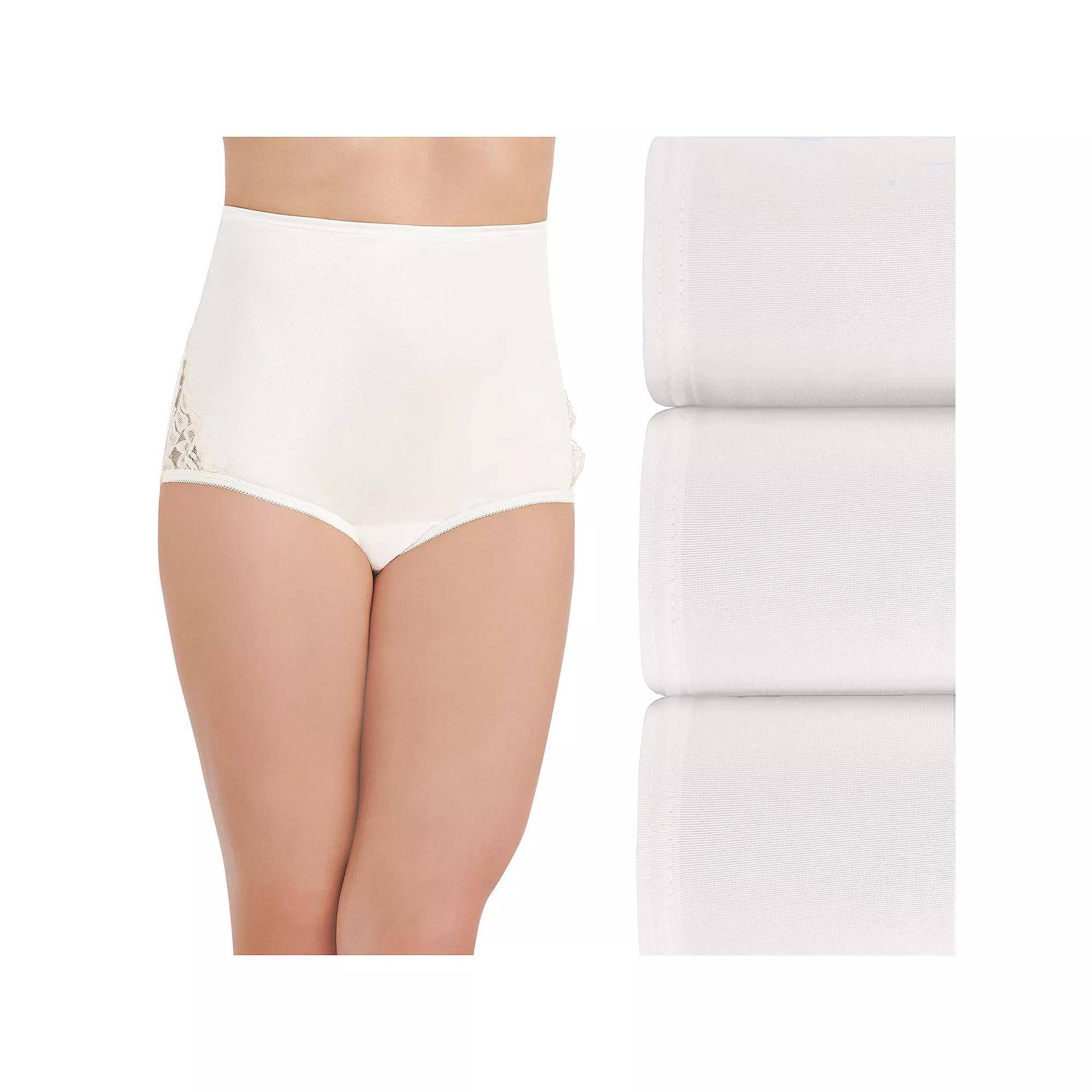 Women's Vanity Fair Lingerie® Perfectly Yours 3-Pack Noveau Brief Panty Set 13011, Size: 5, Ghost Blue Asst Product Image
