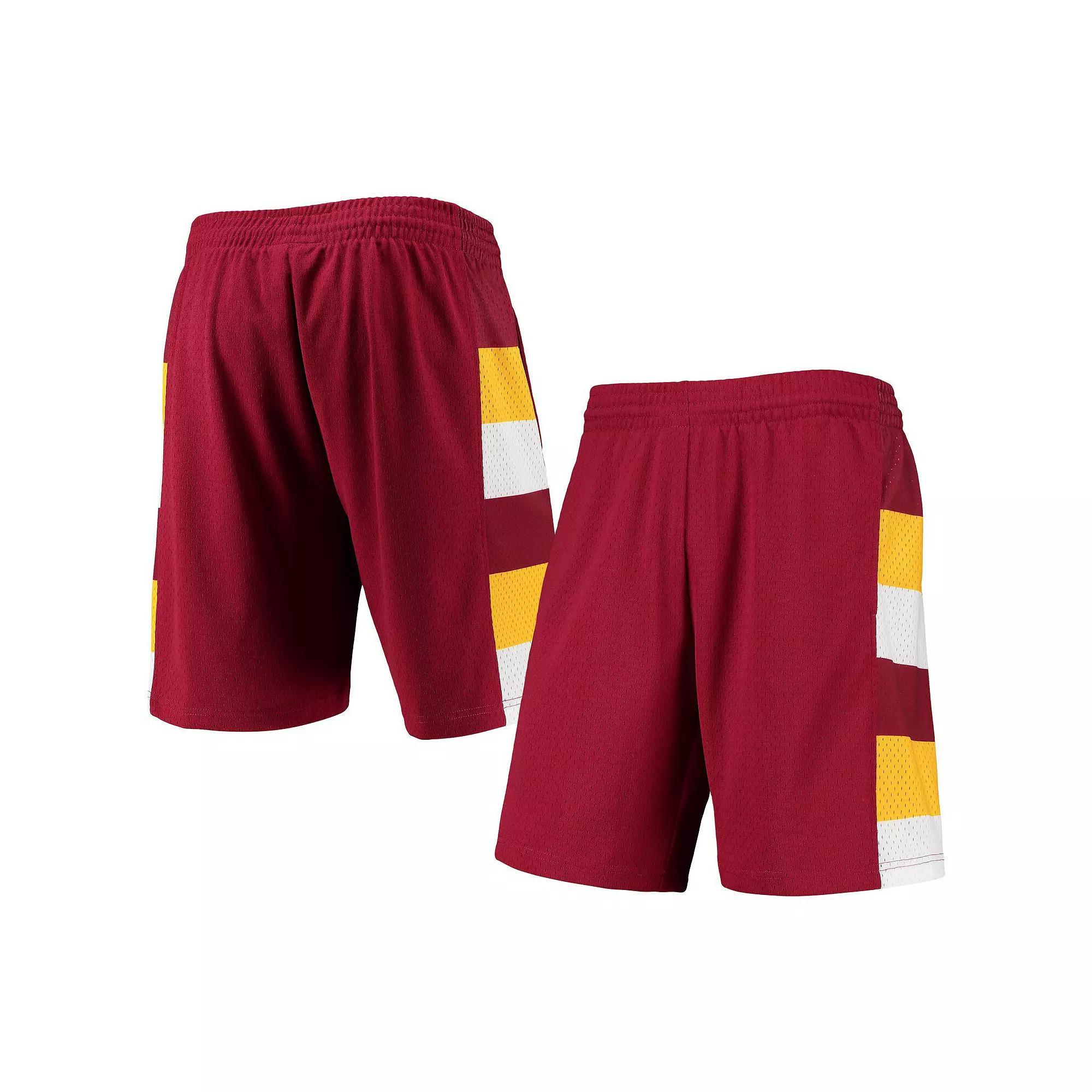 Men's Mitchell & Ness Wine Cleveland Cavaliers 1979-80 Hardwood Classics Swingman Shorts, Size: Medium, Red Product Image